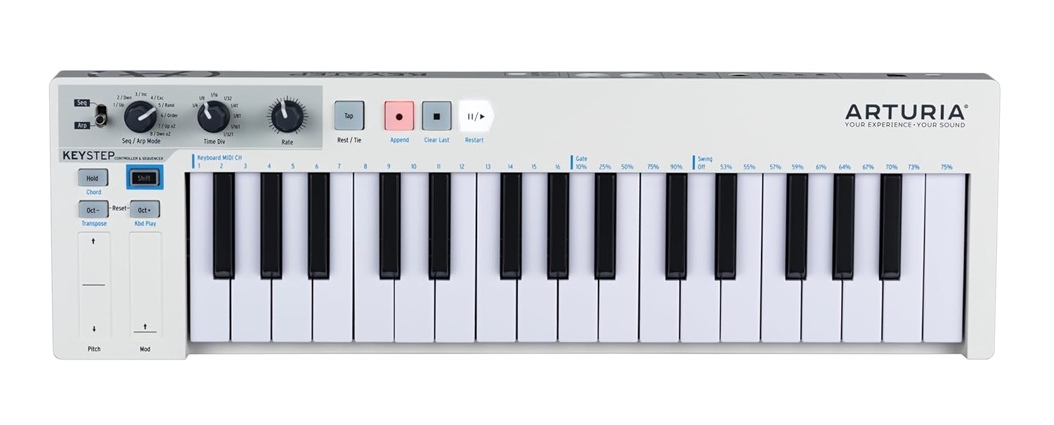Arturia KeyStep 32-Key Portable MIDI Keyboard Controller & Sequencer – USB, CV, and DIN Sync