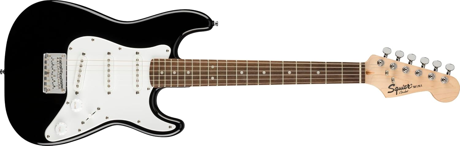 Fender Mini Stratocaster® Electric Guitar – Laurel Fingerboard, Multiple Colors & Left-Handed Option