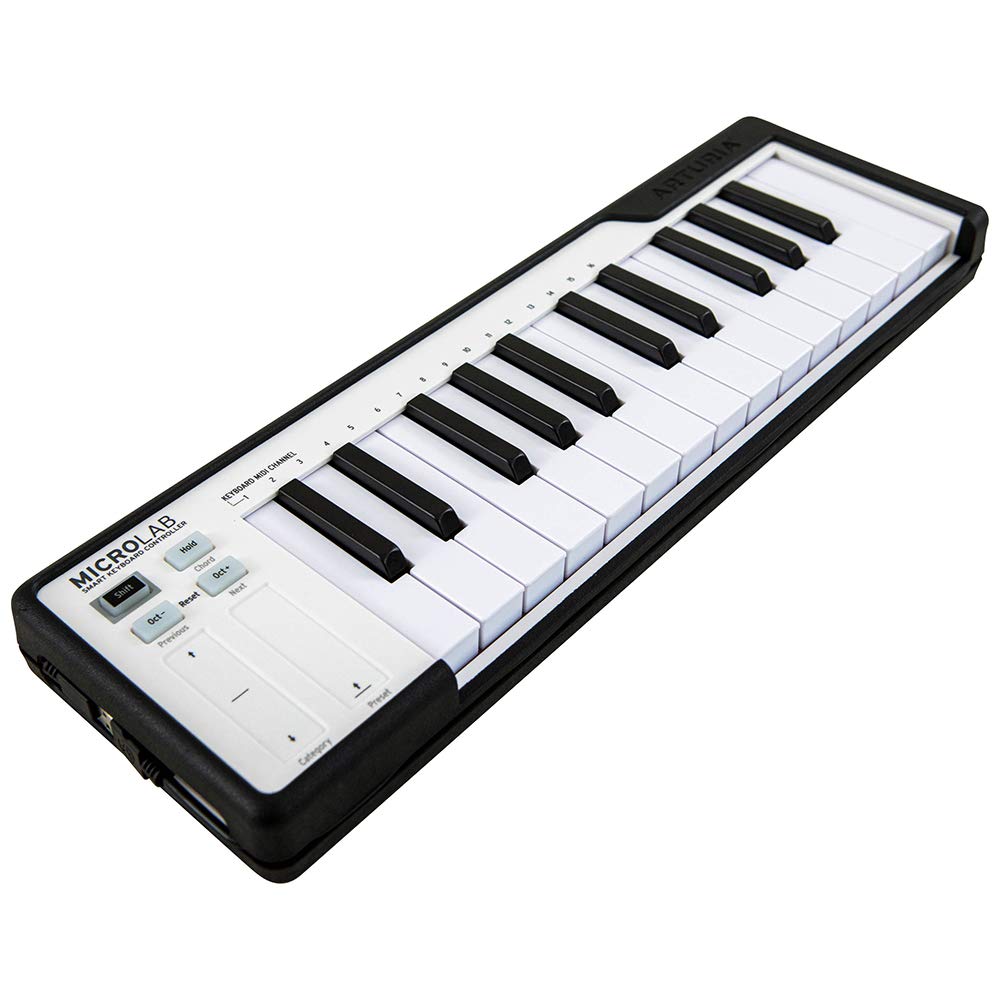 Arturia MicroLab 25-Key Portable MIDI Controller Keyboard – Compact, Durable, USB-Powered