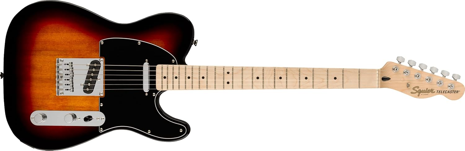 Fender Squier Affinity Series Telecaster Electric Guitar – Maple Fingerboard – Olympic White, Butterscotch Blonde, 3-Color Sunburst