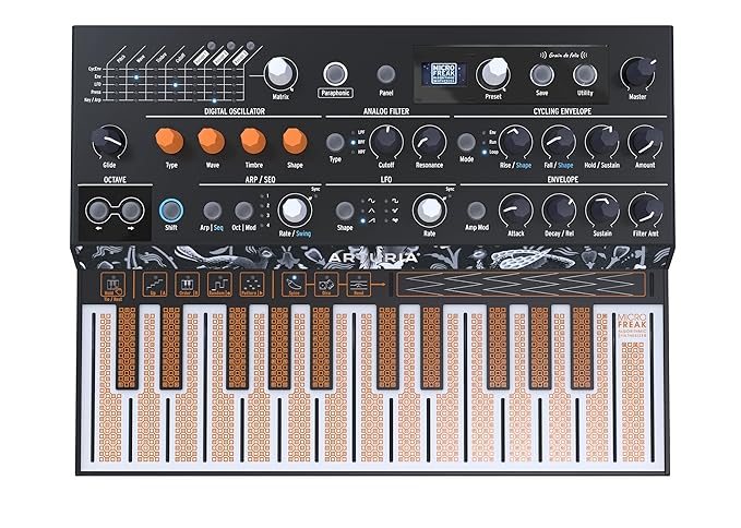 Arturia MicroFreak Hybrid Synthesizer: Experimental Powerhouse with Digital Oscillators, Analog Filter & Poly-Aftertouch Keyboard