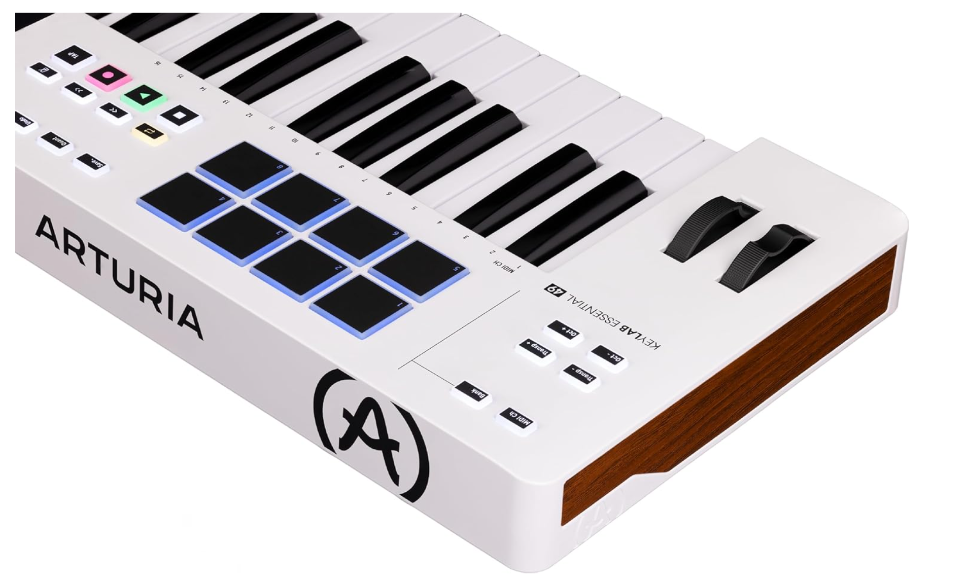 Arturia KeyLab Essential 49 MK3 MIDI Controller – 49 Keys, 9 Sliders, 8 Pads, USB-C & DAW Integration