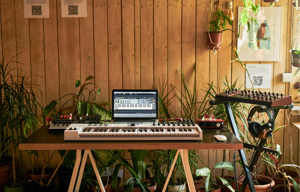 Arturia KeyLab Essential 49 MK3 MIDI Controller – 49 Keys, 9 Sliders, 8 Pads, USB-C & DAW Integration