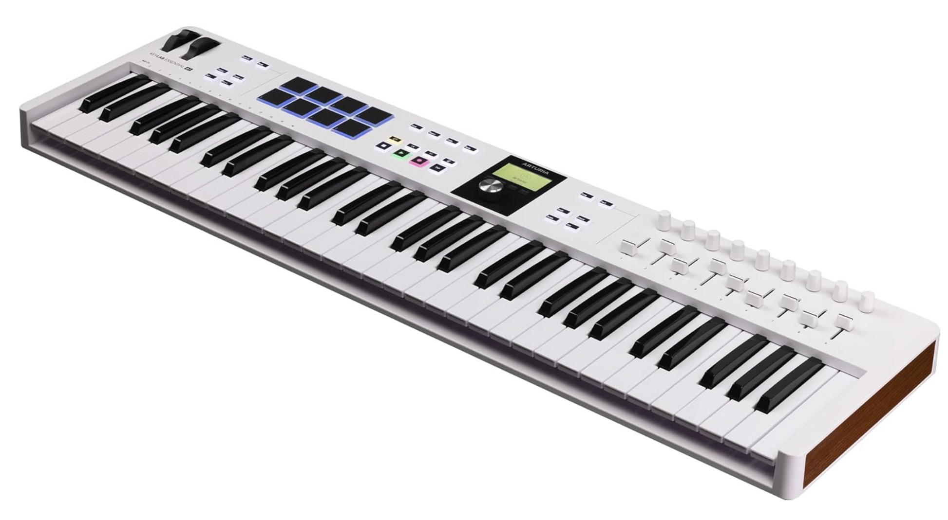 Arturia KeyLab Essential 61 MK3 MIDI Controller – 61 Keys, 9 Sliders, 8 Pads, USB-C, DAW Integration