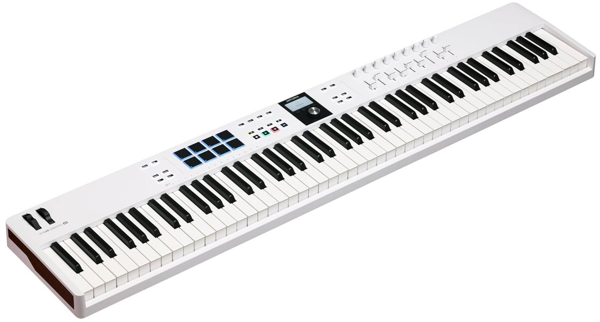 Arturia KeyLab Essential 88 MK3 MIDI Controller – 88 Keys, 9 Sliders, 8 Pads, USB-C, DAW Integration