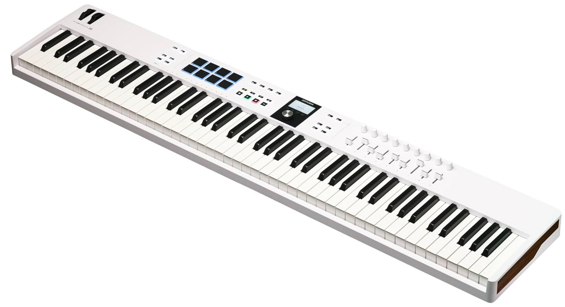 Arturia KeyLab Essential 88 MK3 MIDI Controller – 88 Keys, 9 Sliders, 8 Pads, USB-C, DAW Integration