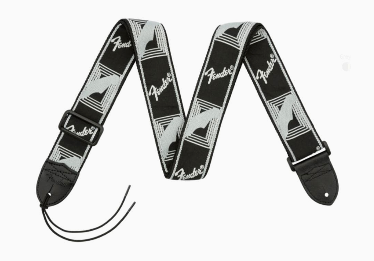 Fender 0990681543 2" Monogrammed Strap Black/Light Grey/Dark Grey