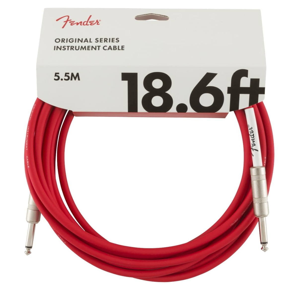 Fender 0990520010 Instrument Cable Original Series 18.6Ft Fiesta Red