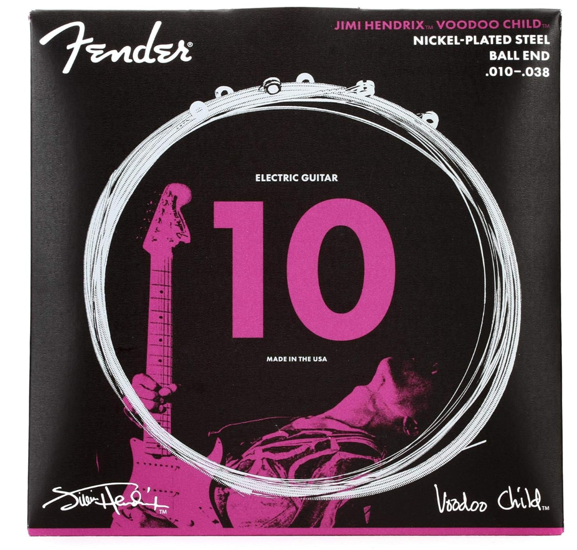 Fender 0730250609 Electric Guitar String J.Hendrix Voodoo Child Nps Ball End .010-.038