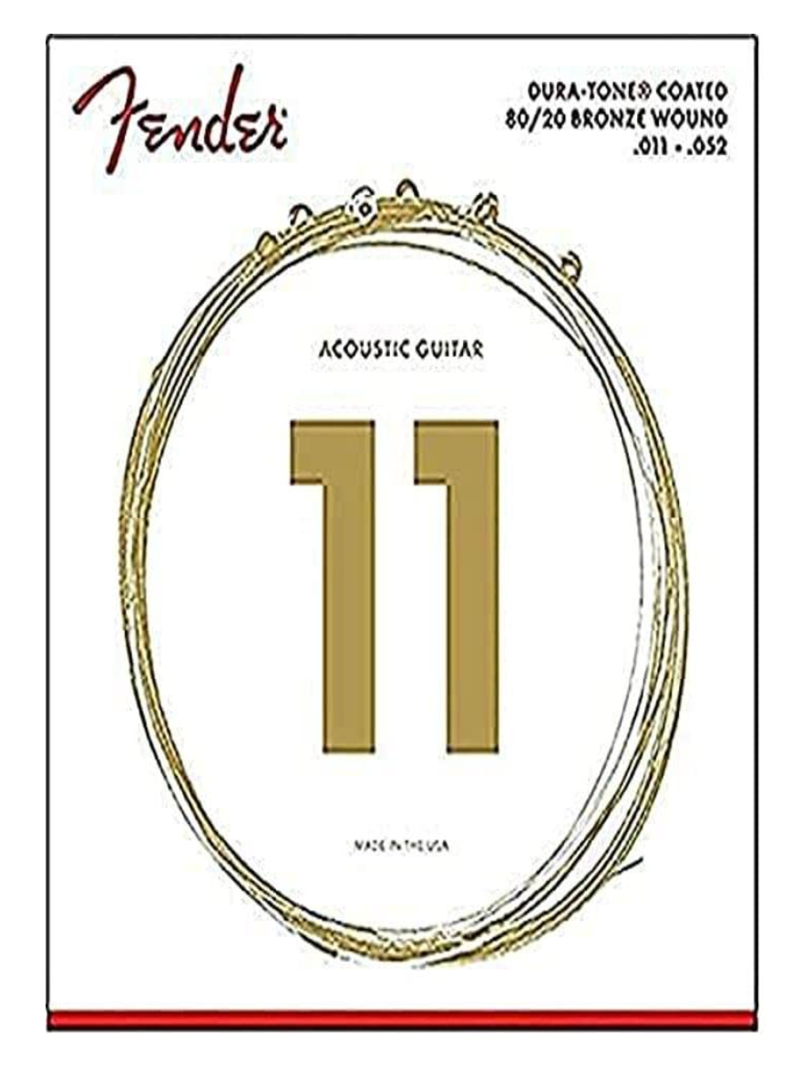 Fender 0730880003 Acoustic Guitar String 80/20 Dura-Tone Bronze Coated .011-.052 880CL