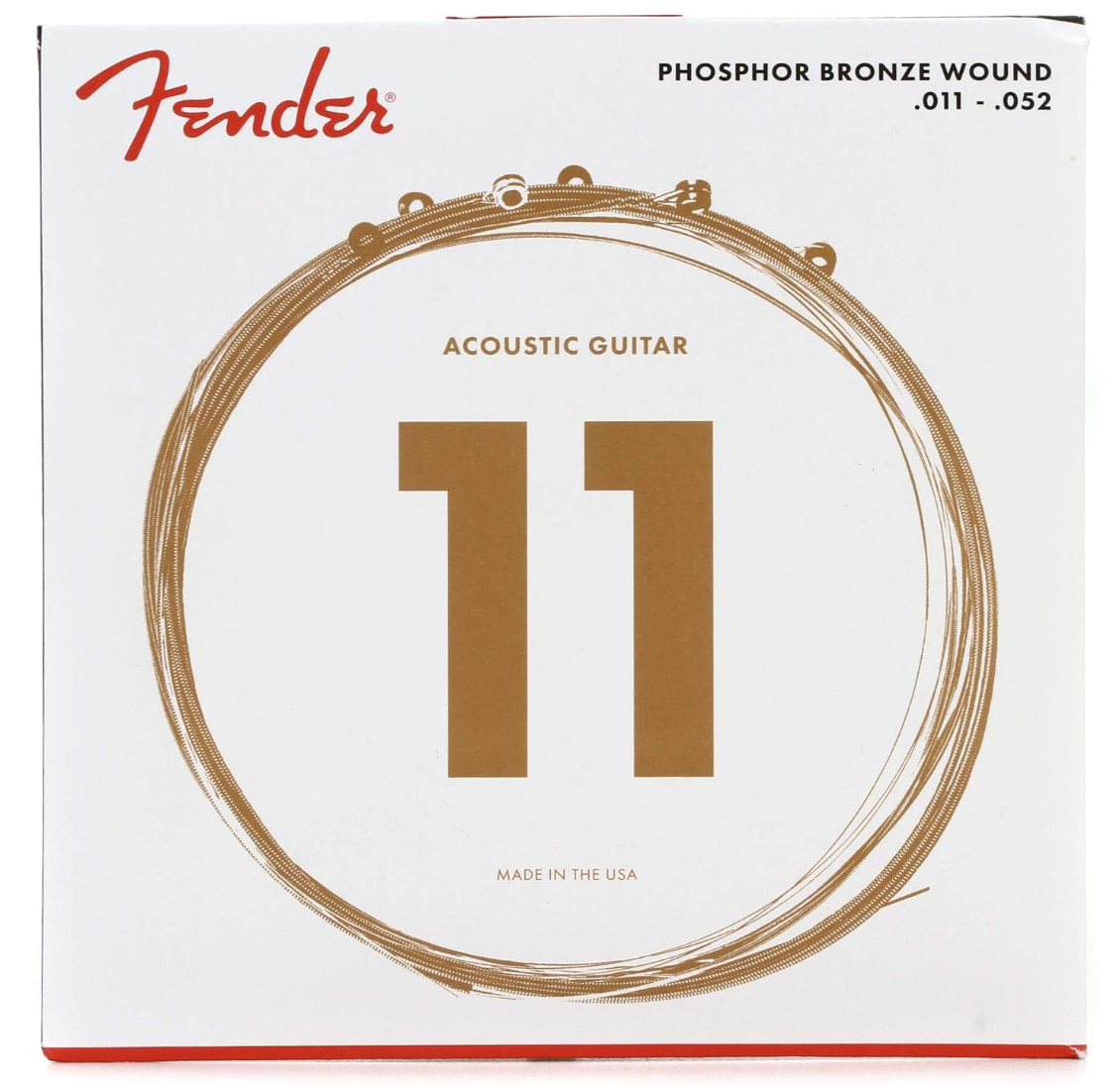 Fender 0730060405 Acoustic Guitar String Phosphor Bronze .011-.052 60CL