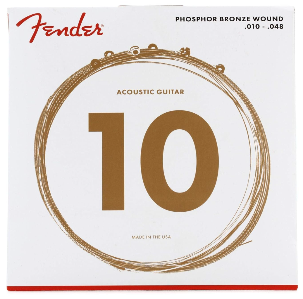 Fender 0730060402 Acoustic Guitar String Phosphor Bronze .010-.048 60XL