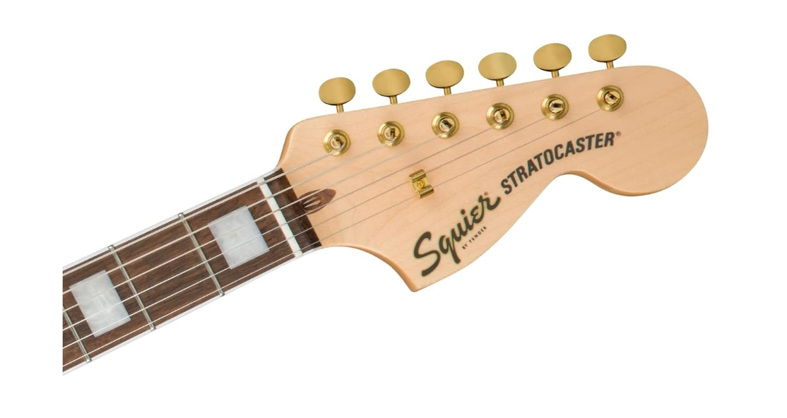 Fender 0379410547 Squier 40th Anniversary Stratocaster Gold Edition Sienna Sunburst Electric Guitar