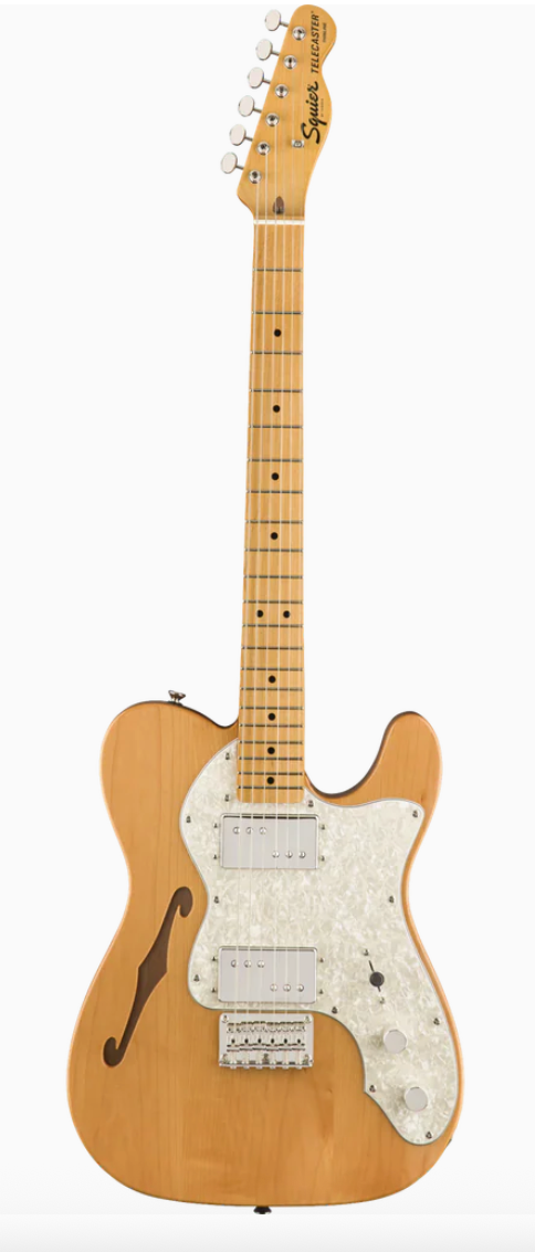 Fender 0374070521 Squier Classic Vibe 70s Tele Thinline MN Natural Electric Guitar