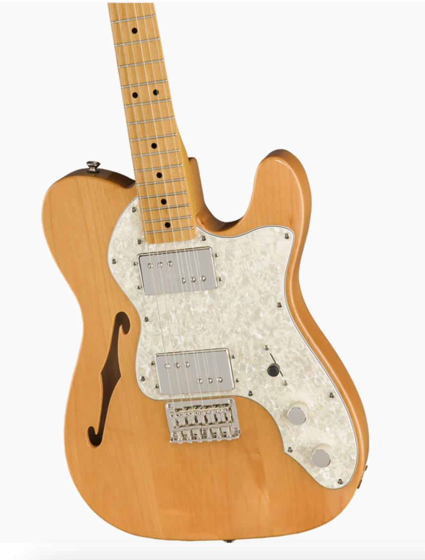Fender 0374070521 Squier Classic Vibe 70s Tele Thinline MN Natural Electric Guitar