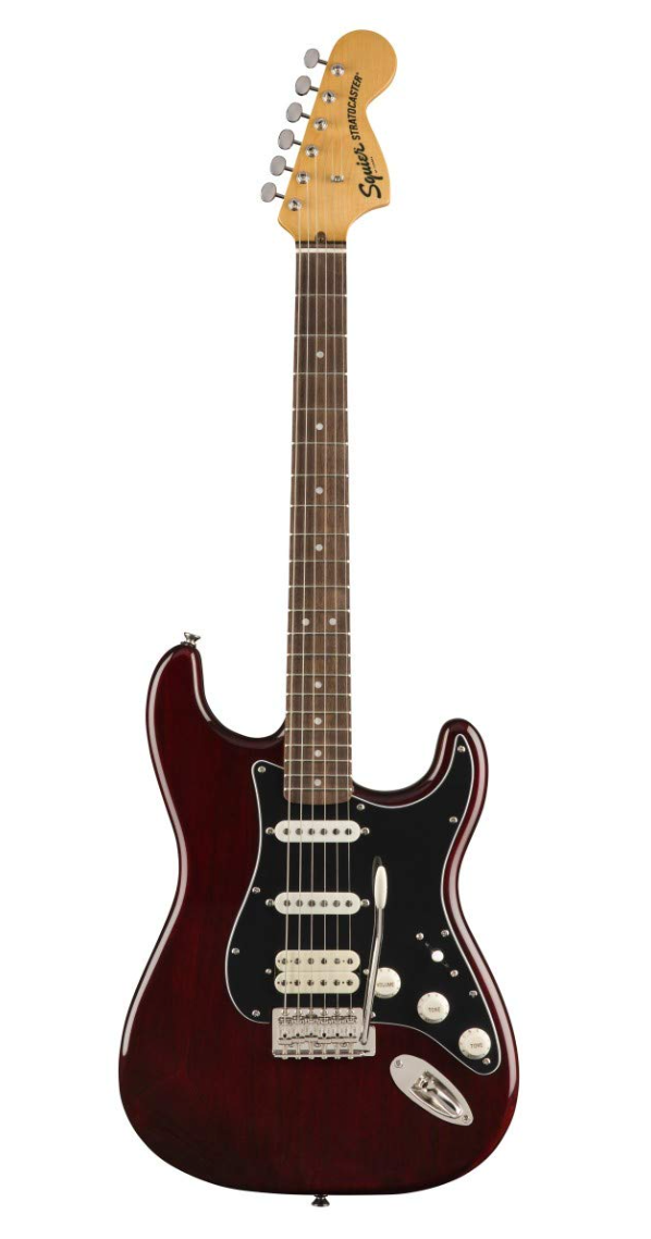 Fender 0374024592 Squier Classic Vibe 70s Strat HSS Walnut Electric Guitar
