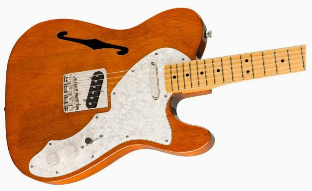 Fender 0374067521 Squier Classic Vibe 60s Tele Thinline Natural Electric Guitar