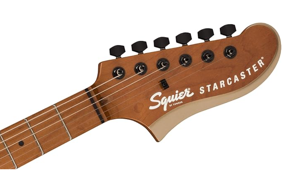 Fender 0370471544 Squier Contemporary Active Starcaster Roasted Maple Neck Shoreline Gold Electric Guitar