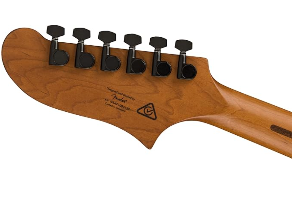 Fender 0370471544 Squier Contemporary Active Starcaster Roasted Maple Neck Shoreline Gold Electric Guitar