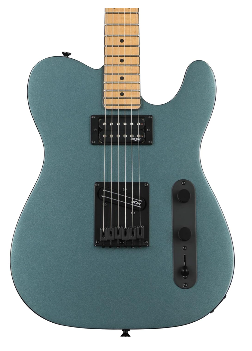Fender 0371225568 Squier Contemporary Tele Gunmetal Metallic Electric Guitar