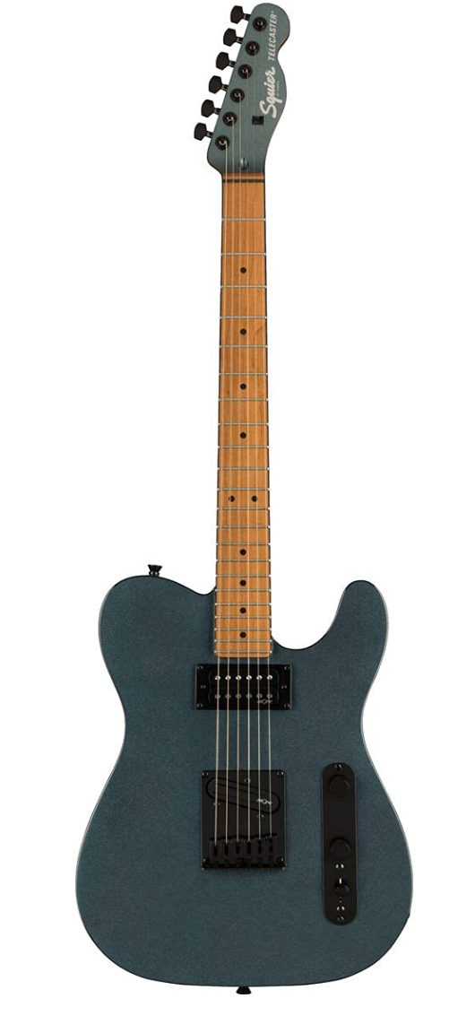 Fender 0371225568 Squier Contemporary Tele Gunmetal Metallic Electric Guitar