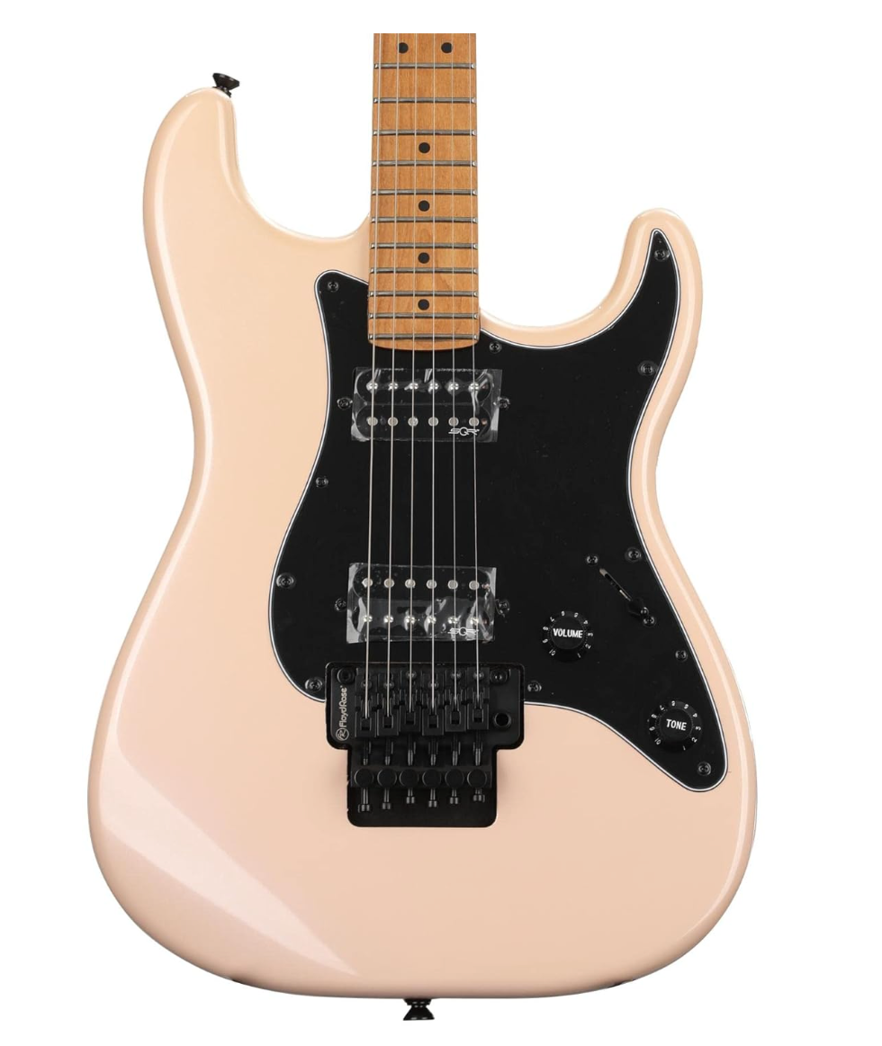 Fender 0370240533 Squier Contemporary Strat FR HH Maple Shell Pink Pearl Electric Guitar
