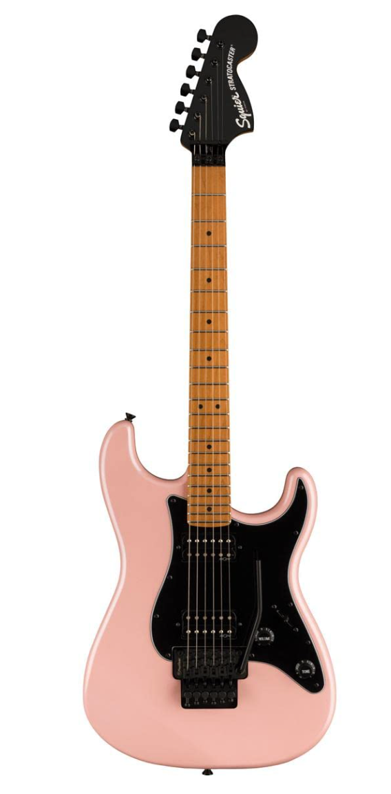 Fender 0370240533 Squier Contemporary Strat FR HH Maple Shell Pink Pearl Electric Guitar
