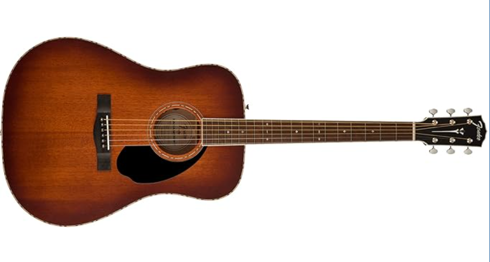 Fender 0970310337 Dreadnought with Case & Electronics PD-220E Aged Cognac Burst Acoustic Guitar