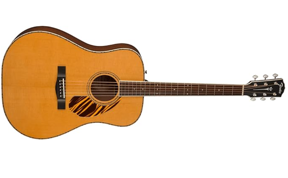 Fender 0970310321 Dreadnought with Case & Electronics PD-220E Natural Acoustic Guitar