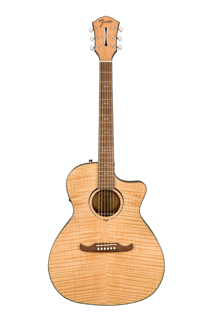 Fender 0971343021 Auditorium Cutaway Electronics FA345CE Natural Acoustic Guitar