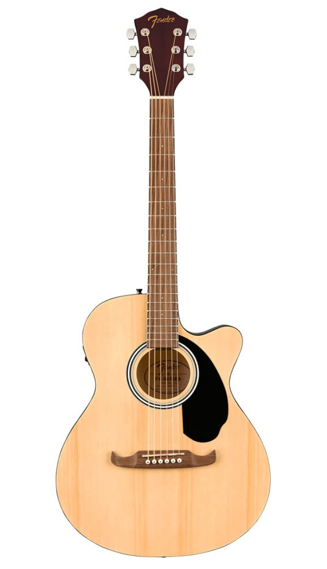 Fender 0971253521 Concert Cutaway Electronics FA135CE Natural Acoustic Guitar