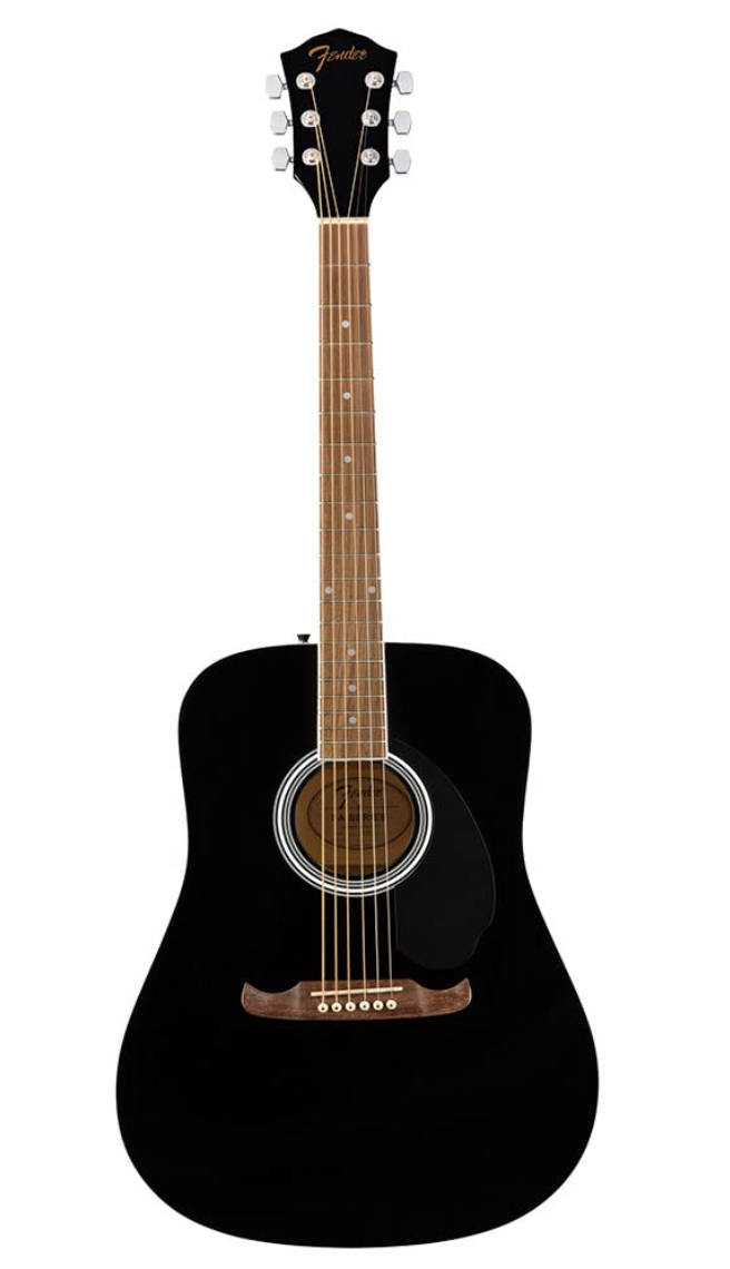 Fender 0971210706 Dreadnought FA-125 Black Acoustic Guitar