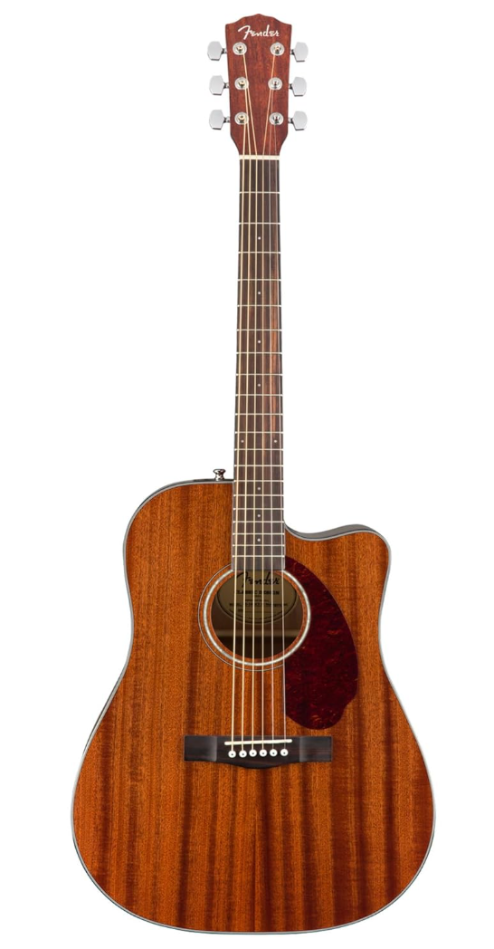 Fender 0970213322 with Cutaway Electronics & Case CD-140SCE Mahogany Acoustic Guitar