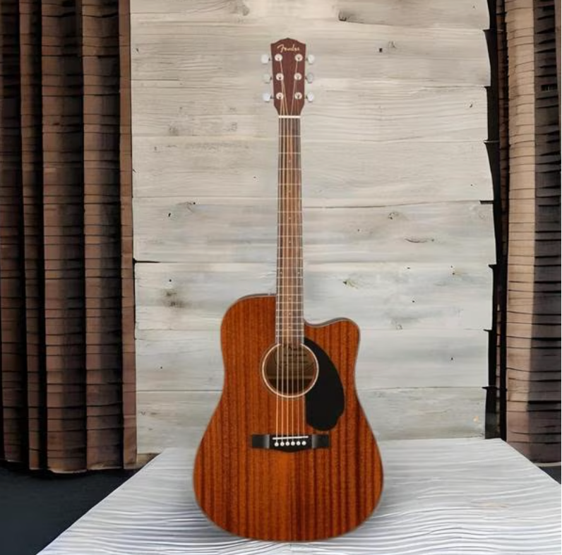 Fender 0970113022 with Cutaway Electronics CD60SCE Mahogany Acoustic Guitar