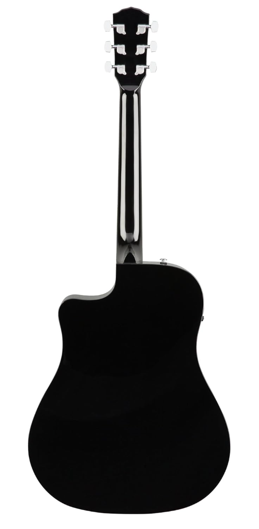 Fender 0970113006 with Cutaway Electronics CD60SCE Black Acoustic Guitar