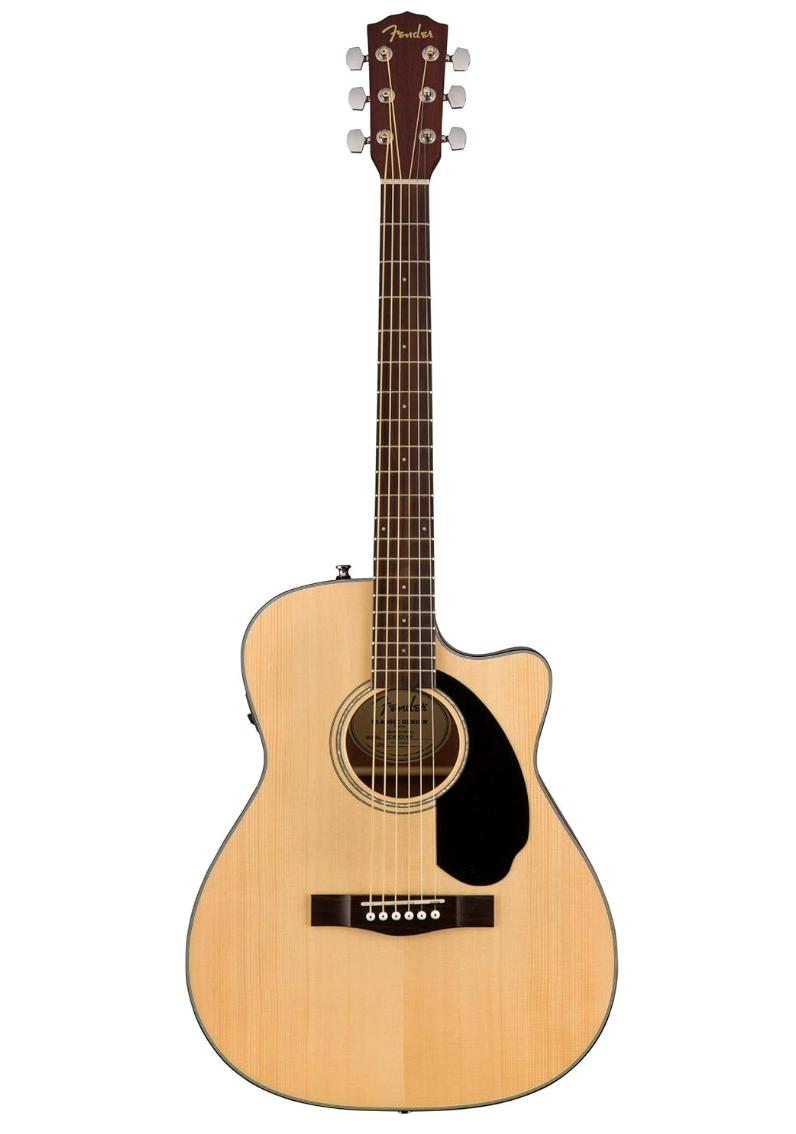 Fender 0970153021 Concert Cutaway Electronics CC60SCE Natural Acoustic Guitar
