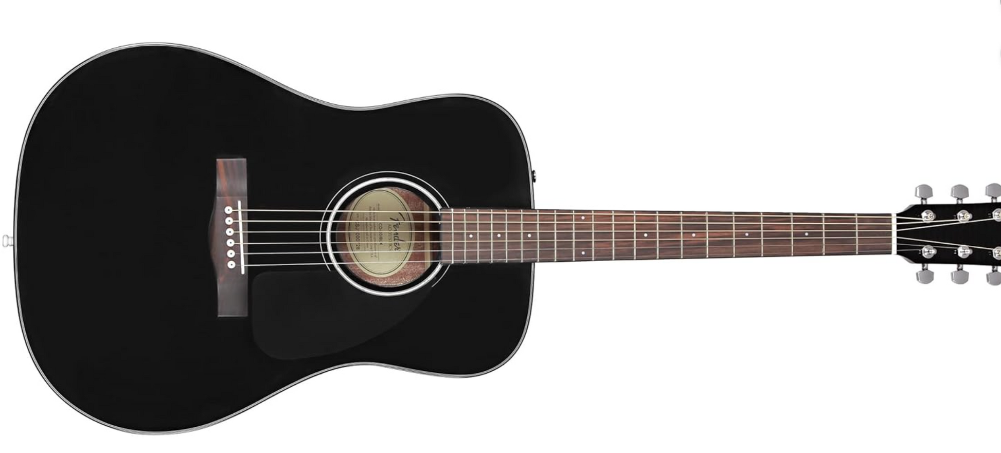 Fender 0970110506 Dreadnought CD60 V3 Black Acoustic Guitar