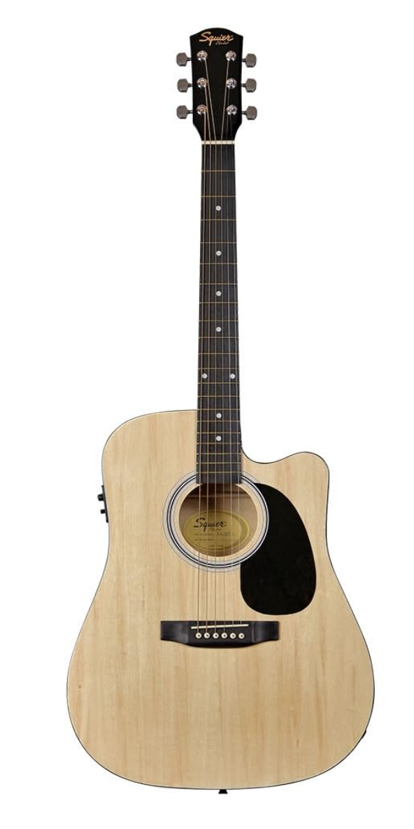 Fender 0930307021 Cutaway Electronics SA-105CE Natural Acoustic Guitar