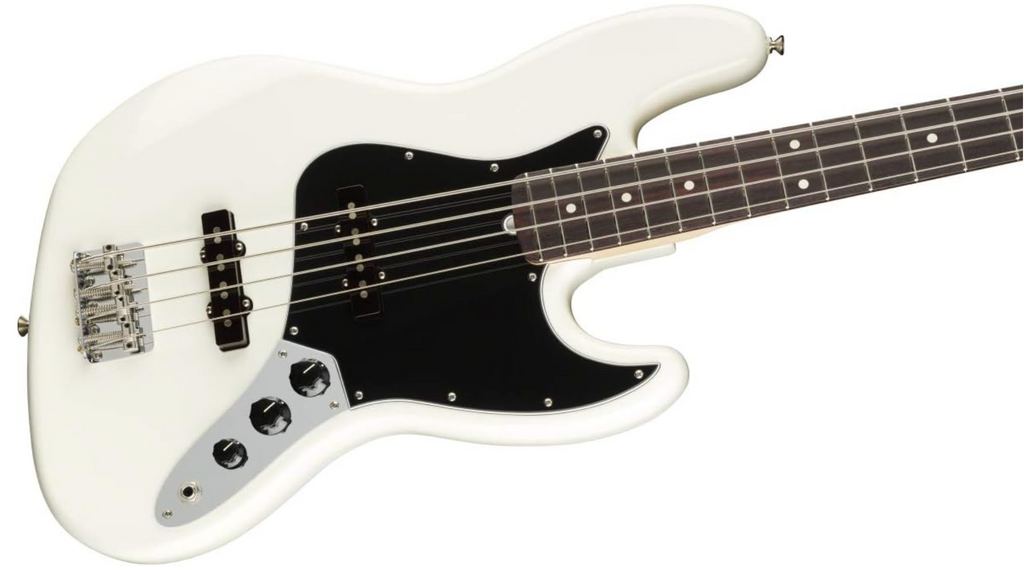 Fender 0198610380 AM Performer Jazz Bass Arctic White Bass Guitar