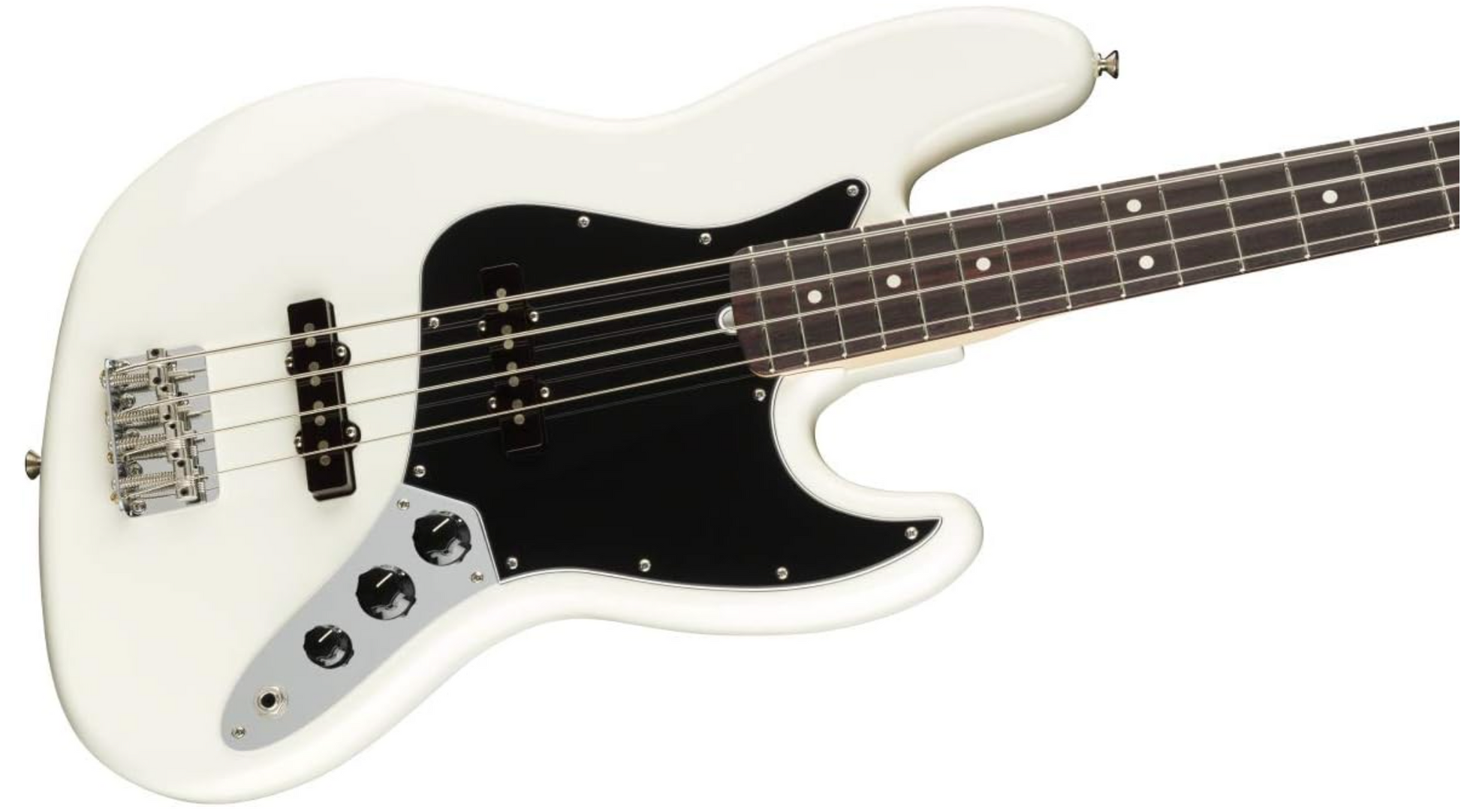 Fender 0198610380 AM Performer Jazz Bass Arctic White Bass Guitar