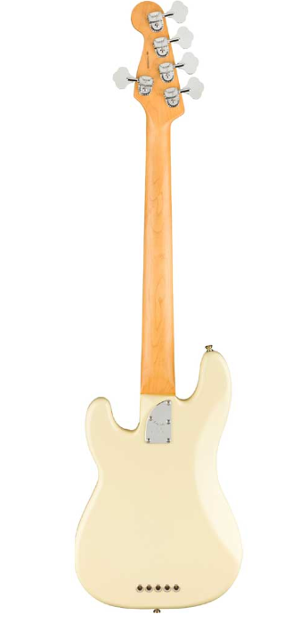 Fender 0193960705 AM Pro II Precision Bass V Rosewood Olympic White Bass Guitar