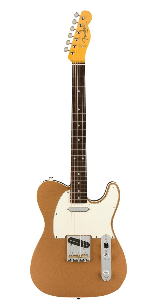 Fender 0251900353 JV Modified 60S Custom Tele Rosewood Firemist Gold Electric Guitar