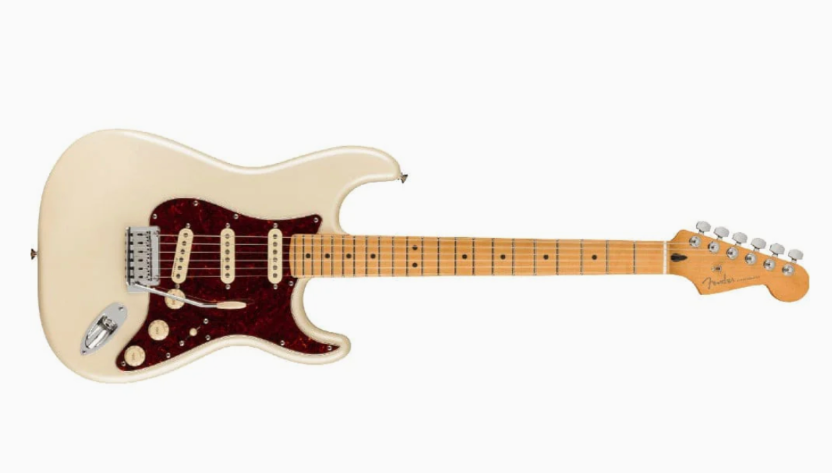 Fender 0147312323 Player Plus Strat Maple Olympic Pearl Electric Guitar