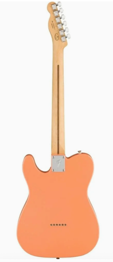 Fender 0144581579 DE Player Telecaster Maple Pacific Peach Electric Guitar