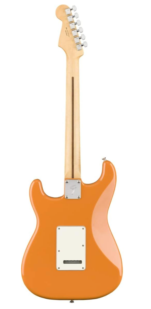 Fender 0144523582 Player Strat HSS Pau Ferro Capri Orange Electric Guitar
