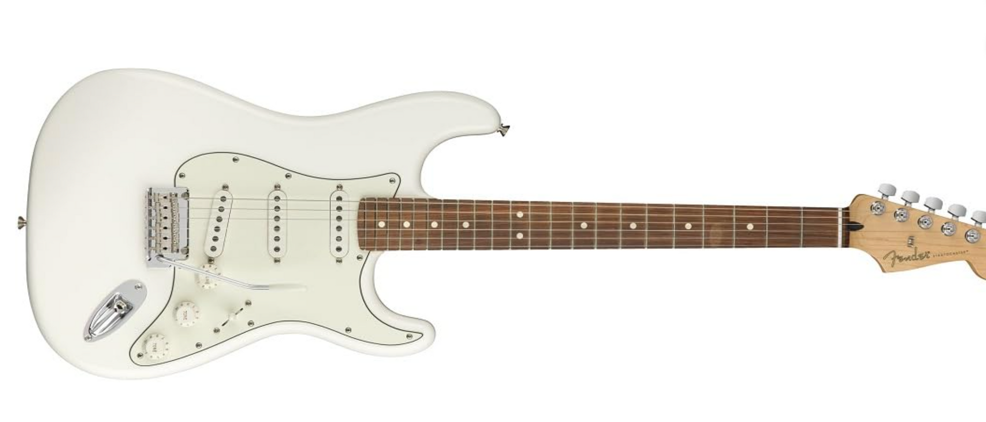 Fender 0144503515 Player Strat Pau Ferro Polar White Electric Guitar