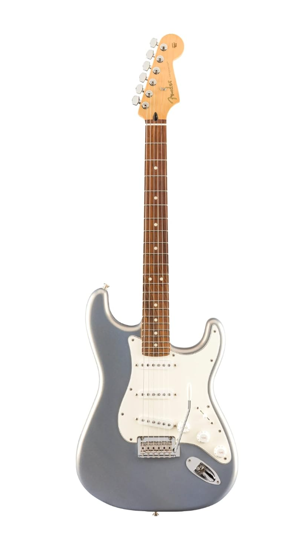 Fender 0144503581 Player Strat Pau Ferro Silver Electric Guitar