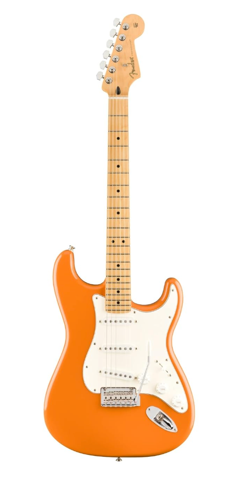 Fender 0144502582 Player Strat Maple Capri Orange Electric Guitar