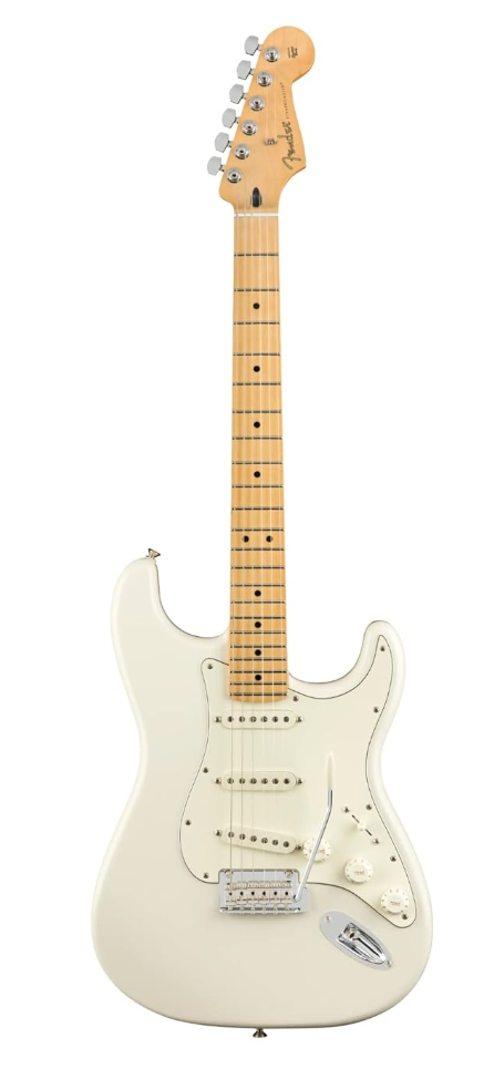 Fender 0144502515 Player Strat Maple Polar White Electric Guitar