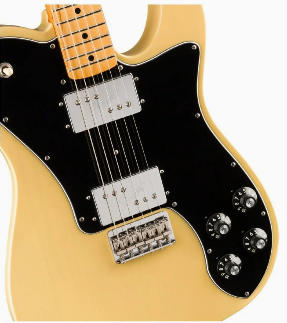 Fender 0149812307 Vintera 70s Tele Deluxe Maple Vintage Blonde Electric Guitar